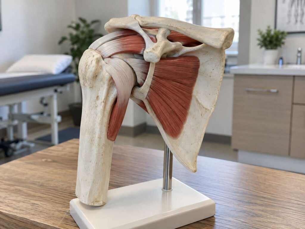 Anatomical model of the rotator cuff muscles